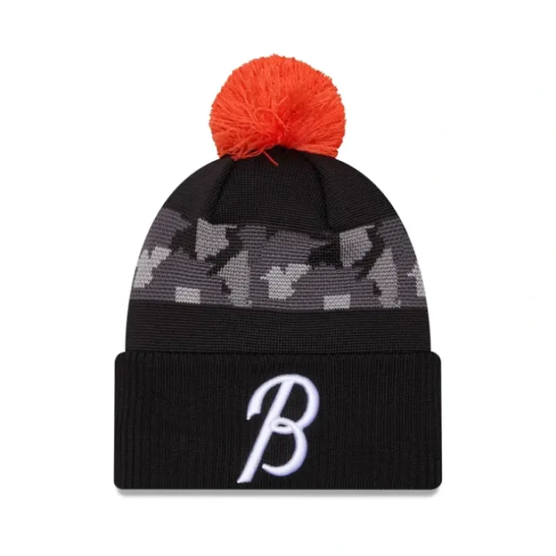 Flash Sale Baltimore Orioles City Connect Pom Knit Hat - KTGCaps - Baseball caps for various teams, purchased online at a discount Caps