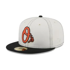 Best Baltimore Orioles Sandy Linen 59FIFTY Fitted Hat - KTGCaps - Baseball caps for various teams, purchased online at a discount Caps