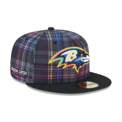 New Baltimore Ravens 2024 Crucial Catch 59FIFTY Fitted Hat - KTGCaps - Baseball caps for various teams, purchased online at a discount Caps