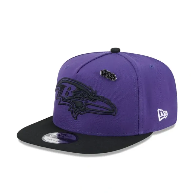 Discount Baltimore Ravens 2024 Inspire Change 9FIFTY AFrame Snapback Hat - KTGCaps - Baseball caps for various teams, purchased online at a discount Caps
