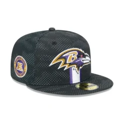 Hot Baltimore Ravens 2024 Sideline 59FIFTY Fitted Hat - KTGCaps - Baseball caps for various teams, purchased online at a discount Caps