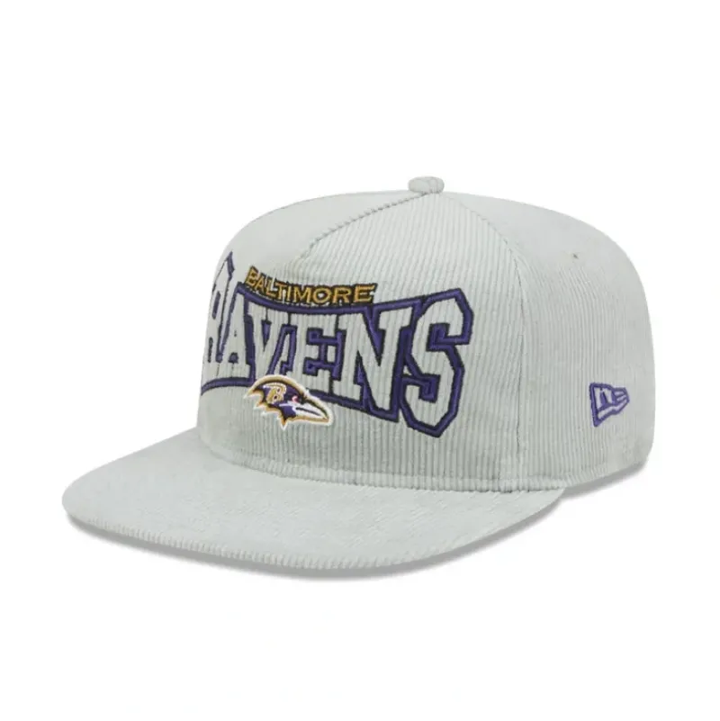 Hot Baltimore Ravens Gray Cord Golfer Hat - KTGCaps - Baseball caps for various teams, purchased online at a discount Caps