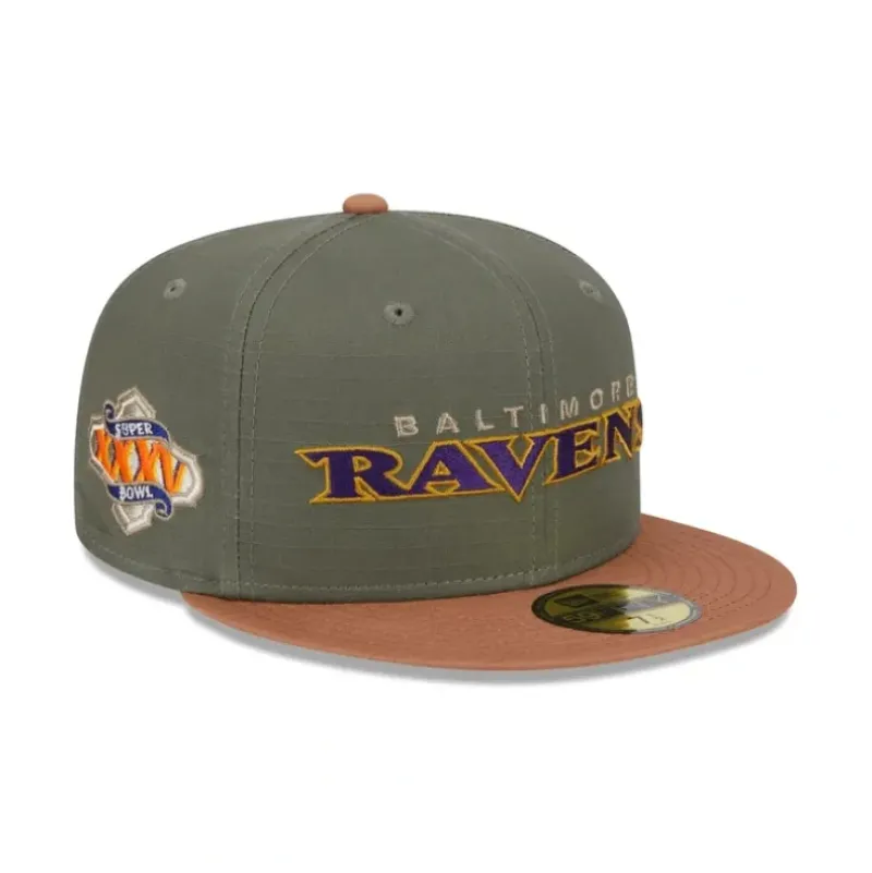 Discount Baltimore Ravens Ripstop 59FIFTY Fitted Hat - KTGCaps - Baseball caps for various teams, purchased online at a discount Caps