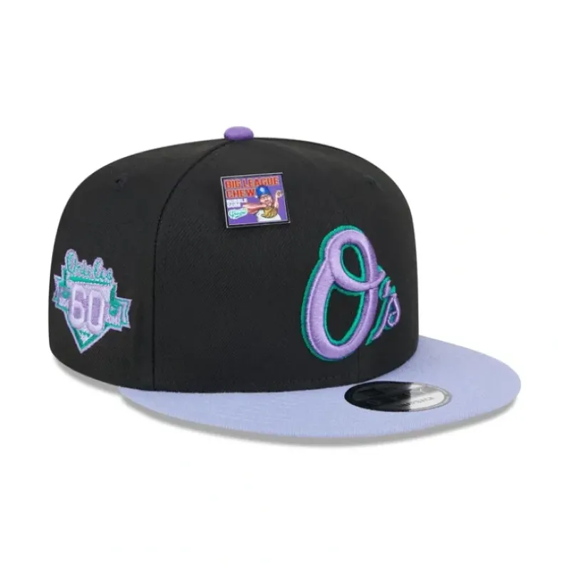 Flash Sale Big League Chew X Baltimore Orioles Grape 9FIFTY Snapback Hat - KTGCaps - Baseball caps for various teams, purchased online at a discount Caps