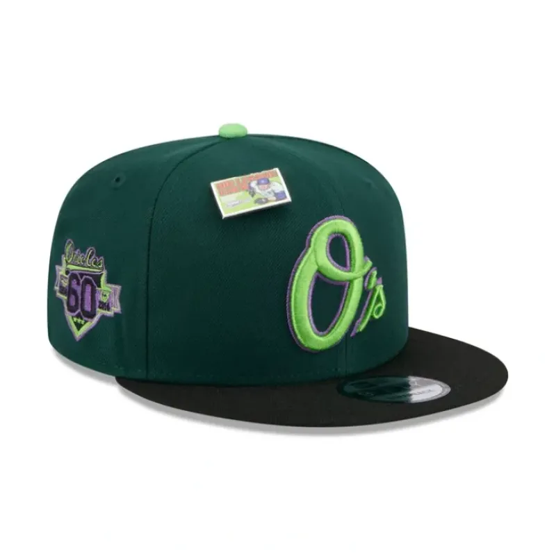 Flash Sale Big League Chew X Baltimore Orioles Sour Apple 9FIFTY Snapback Hat - KTGCaps - Baseball caps for various teams, purchased online at a discount Caps