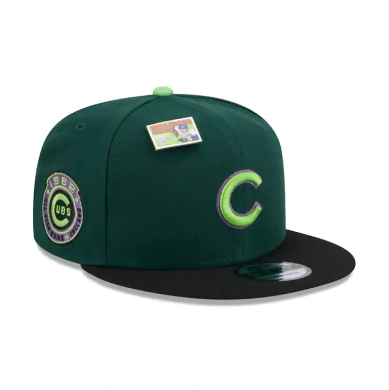 Shop Big League Chew X Chicago Cubs Sour Apple 9FIFTY Snapback Hat - KTGCaps - Baseball caps for various teams, purchased online at a discount Caps