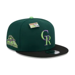 Discount Big League Chew X Colorado Rockies Sour Apple 9FIFTY Snapback Hat - KTGCaps - Baseball caps for various teams, purchased online at a discount Caps