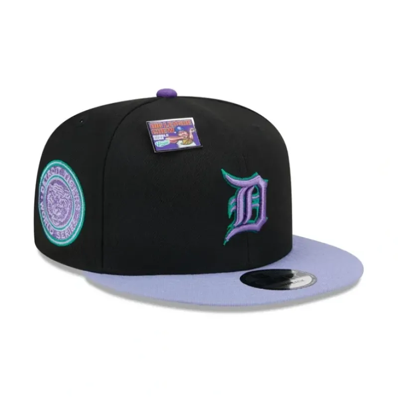 New Big League Chew X Detroit Tigers Grape 9FIFTY Snapback Hat - KTGCaps - Baseball caps for various teams, purchased online at a discount Caps