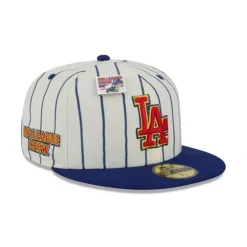 Fashion Big League Chew X Los Angeles Dodgers Pinstripe 59FIFTY Fitted Hat - KTGCaps - Baseball caps for various teams, purchased online at a discount Caps