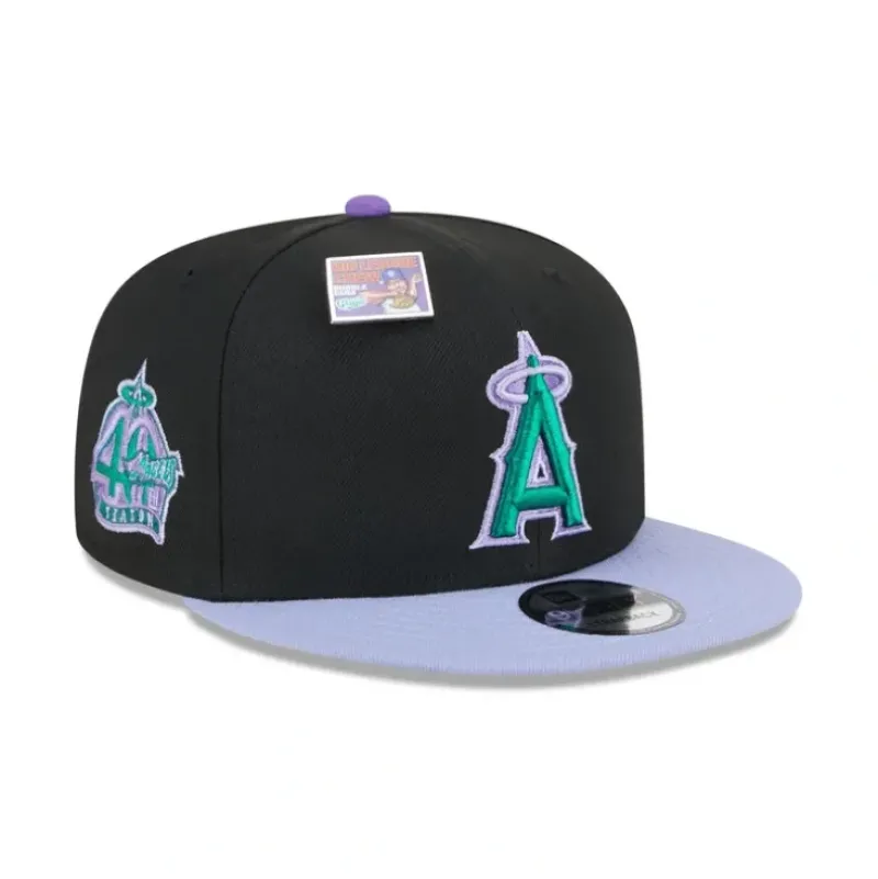 New Big League Chew X Los Angeles Angels Grape 9FIFTY Snapback Hat - KTGCaps - Baseball caps for various teams, purchased online at a discount Caps