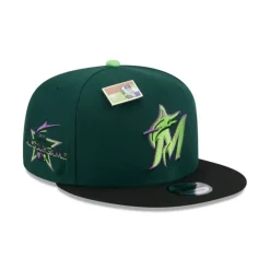 Best Sale Big League Chew X Miami Marlins Sour Apple 9FIFTY Snapback Hat - KTGCaps - Baseball caps for various teams, purchased online at a discount Caps