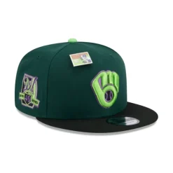 Fashion Big League Chew X Milwaukee Brewers Sour Apple 9FIFTY Snapback Hat - KTGCaps - Baseball caps for various teams, purchased online at a discount Caps