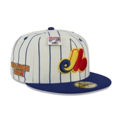 New Big League Chew X Montreal Expos Pinstripe 59FIFTY Fitted Hat - KTGCaps - Baseball caps for various teams, purchased online at a discount Caps