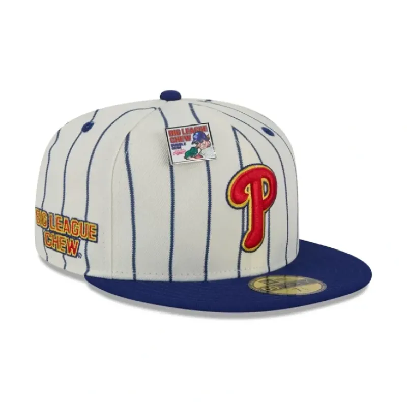 Hot Big League Chew X Philadelphia Phillies Pinstripe 59FIFTY Fitted Hat - KTGCaps - Baseball caps for various teams, purchased online at a discount Caps