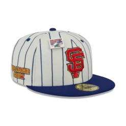 New Big League Chew X San Francisco Giants Pinstripe 59FIFTY Fitted Hat - KTGCaps - Baseball caps for various teams, purchased online at a discount Caps
