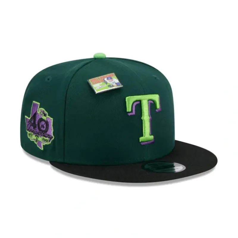 Online Big League Chew X Texas Rangers Sour Apple 9FIFTY Snapback Hat - KTGCaps - Baseball caps for various teams, purchased online at a discount Caps
