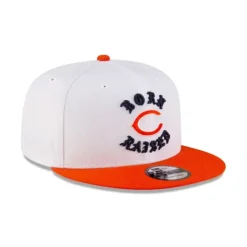 Cheap Born x Raised Chicago Bears White 9FIFTY Snapback - KTGCaps - Baseball caps for various teams, purchased online at a discount Caps