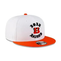 Flash Sale Born x Raised Cincinnati Bengals White 9FIFTY Snapback - KTGCaps - Baseball caps for various teams, purchased online at a discount Caps