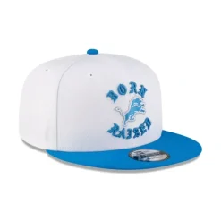 Flash Sale Born x Raised Detroit Lions White 9FIFTY Snapback - KTGCaps - Baseball caps for various teams, purchased online at a discount Caps