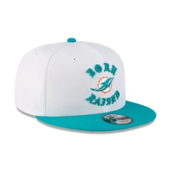 Discount Born x Raised Miami Dolphins White 9FIFTY Snapback - KTGCaps - Baseball caps for various teams, purchased online at a discount Caps