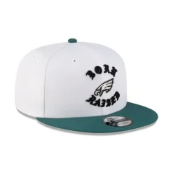 Hot Born x Raised Philadelphia Eagles White 9FIFTY Snapback - KTGCaps - Baseball caps for various teams, purchased online at a discount Caps