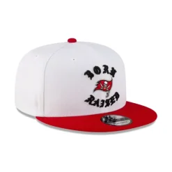 Hot Born x Raised Tampa Bay Buccaneers White 9FIFTY Snapback - KTGCaps - Baseball caps for various teams, purchased online at a discount Caps