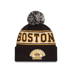 Sale Boston Bruins Historic Retro Pom Knit Hat - KTGCaps - Baseball caps for various teams, purchased online at a discount Caps