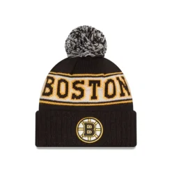 New Boston Bruins Retro Pom Knit Hat - KTGCaps - Baseball caps for various teams, purchased online at a discount Caps