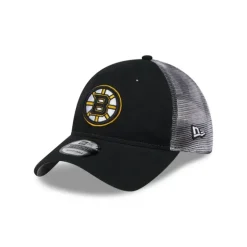 Discount Boston Bruins Slick 9TWENTY Trucker Hat - KTGCaps - Baseball caps for various teams, purchased online at a discount Caps