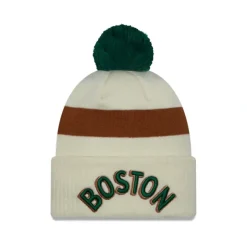 Online Boston Celtics 2023 City Edition Pom Knit Hat - KTGCaps - Baseball caps for various teams, purchased online at a discount Caps