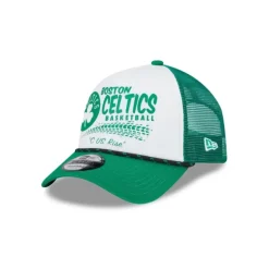 Flash Sale Boston Celtics 2024 Rally Drive White 9FORTY AFrame Trucker Hat - KTGCaps - Baseball caps for various teams, purchased online at a discount Caps