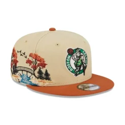 Best Sale Boston Celtics Fall Landscape 9FIFTY Snapback Hat - KTGCaps - Baseball caps for various teams, purchased online at a discount Caps