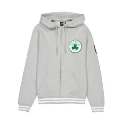 Online Boston Celtics Gray Logo Select FullZip Hoodie - KTGCaps - Baseball caps for various teams, purchased online at a discount Caps