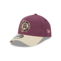 New Boston Celtics Moleskin Crown Maroon 9FORTY AFrame Snapback Hat - KTGCaps - Baseball caps for various teams, purchased online at a discount Caps