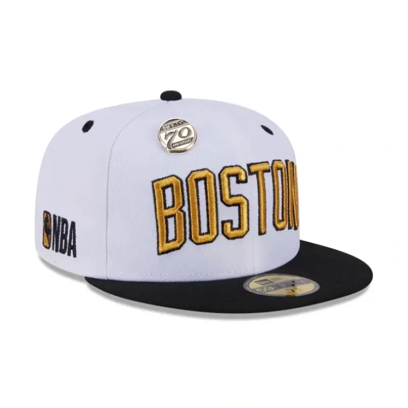 Fashion Boston Celtics 70th Anniversary 59FIFTY Fitted Hat - KTGCaps - Baseball caps for various teams, purchased online at a discount Caps