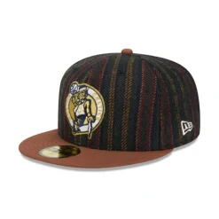 Clearance Boston Celtics Vintage Herringbone 59FIFTY Fitted Hat - KTGCaps - Baseball caps for various teams, purchased online at a discount Caps