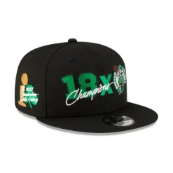Online Boston Celtics 18x Champs 9FIFTY Snapback Hat - KTGCaps - Baseball caps for various teams, purchased online at a discount Caps
