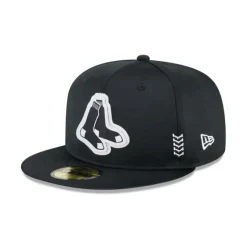 New Boston Red Sox 2024 Clubhouse Black 59FIFTY Fitted Hat - KTGCaps - Baseball caps for various teams, purchased online at a discount Caps