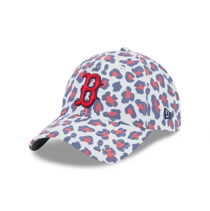 Sale Boston Red Sox Active Animal Print Womens 9TWENTY Adjustable Hat - KTGCaps - Baseball caps for various teams, purchased online at a discount Caps