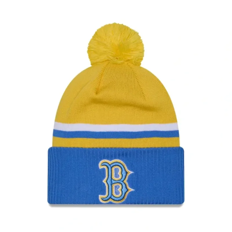 Best Sale Boston Red Sox City Connect Pom Knit Hat - KTGCaps - Baseball caps for various teams, purchased online at a discount Caps