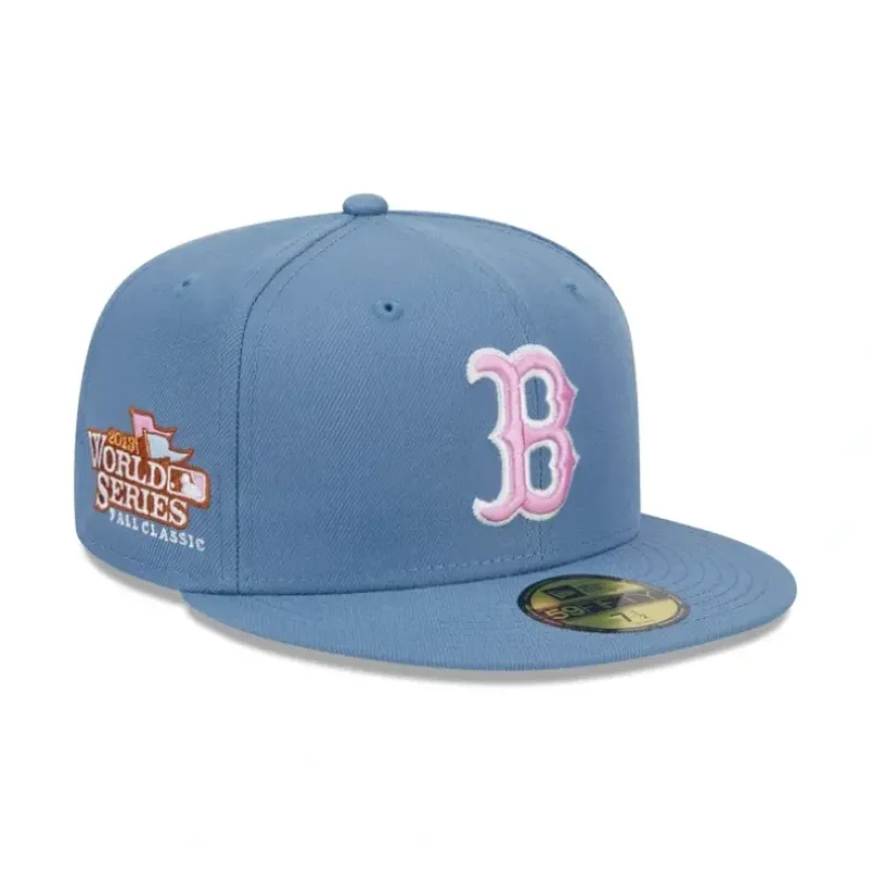 Store Boston Red Sox Color Pack Faded Blue 59FIFTY Fitted Hat - KTGCaps - Baseball caps for various teams, purchased online at a discount Caps