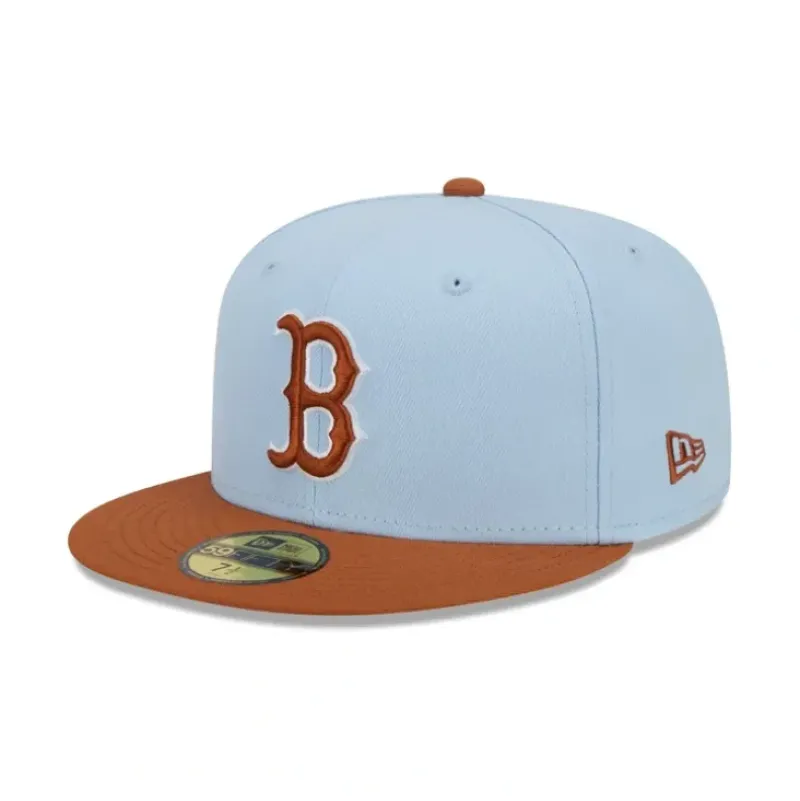 Hot Boston Red Sox Color Pack Glacial Blue 59FIFTY Fitted Hat - KTGCaps - Baseball caps for various teams, purchased online at a discount Caps
