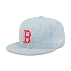 Hot Boston Red Sox Denim Patchwork 9FIFTY Snapback Hat - KTGCaps - Baseball caps for various teams, purchased online at a discount Caps