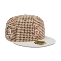 Flash Sale Boston Red Sox Houndstooth 59FIFTY Fitted Hat - KTGCaps - Baseball caps for various teams, purchased online at a discount Caps