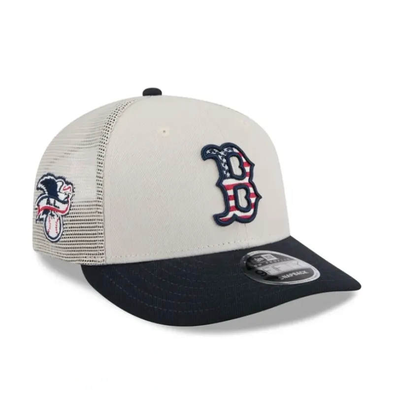 New Boston Red Sox Independence Day 2024 Low Profile 9FIFTY Trucker Hat - KTGCaps - Baseball caps for various teams, purchased online at a discount Caps