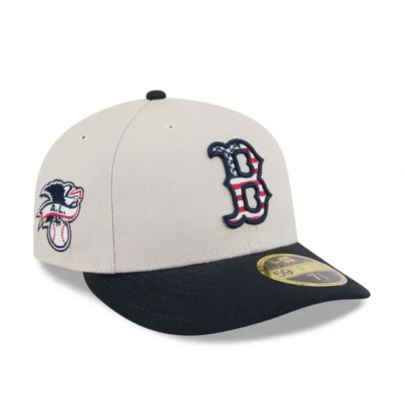 Best Sale Boston Red Sox Independence Day 2024 Low Profile 59FIFTY Fitted Hat - KTGCaps - Baseball caps for various teams, purchased online at a discount Caps