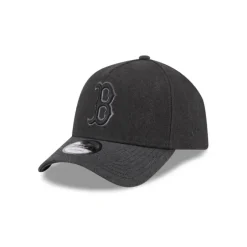 Clearance Boston Red Sox Logo Essentials Black 9FORTY AFrame Snapback Hat - KTGCaps - Baseball caps for various teams, purchased online at a discount Caps