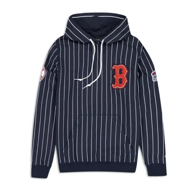 Flash Sale Boston Red Sox Logo Select Pinstripe Hoodie - KTGCaps - Baseball caps for various teams, purchased online at a discount Caps