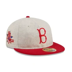 New Boston Red Sox Melton Wool Retro Crown 59FIFTY Fitted Hat - KTGCaps - Baseball caps for various teams, purchased online at a discount Caps