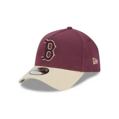 Sale Boston Red Sox Moleskin Crown Maroon 9FORTY AFrame Snapback Hat - KTGCaps - Baseball caps for various teams, purchased online at a discount Caps